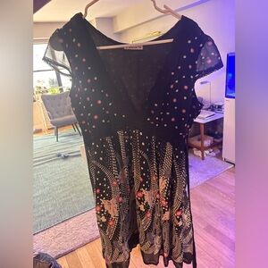 Vintage forever 21 polka dot floral Dress